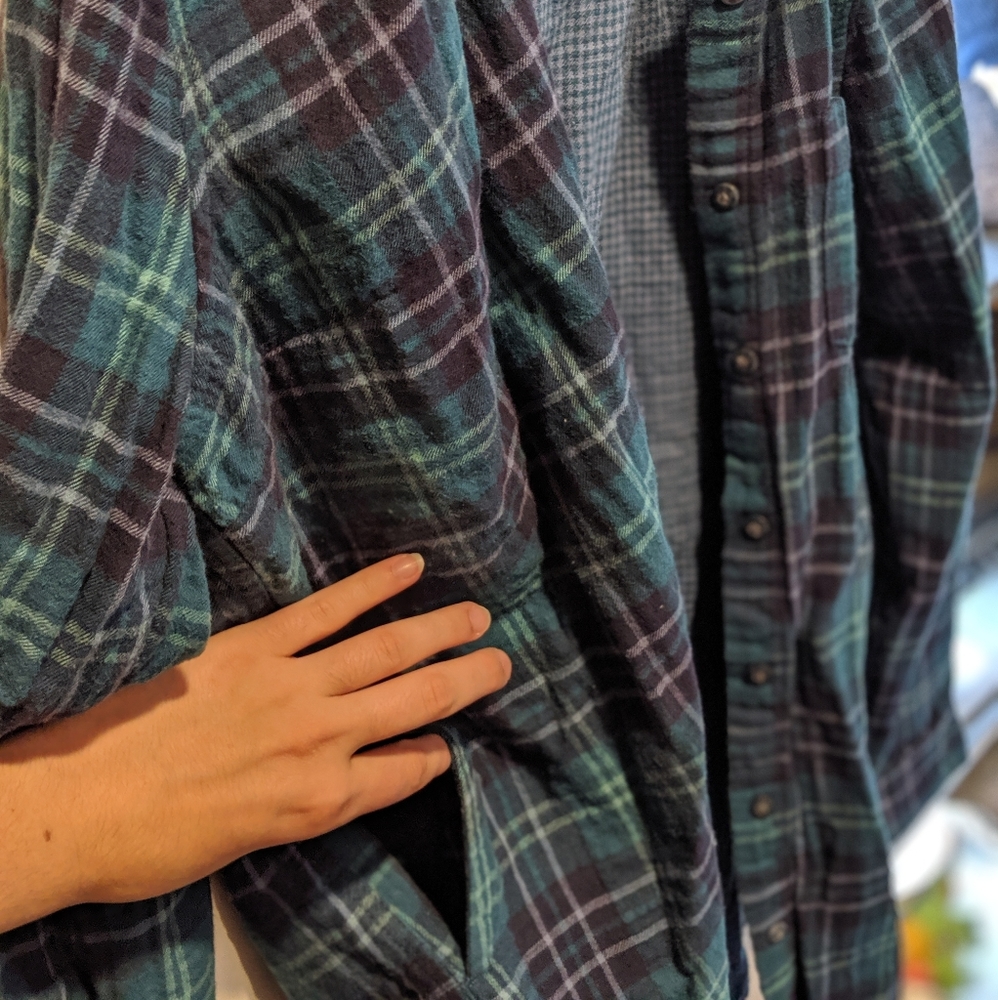 L.L. Bean flannel with pockets!